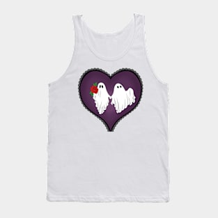 Ghost Valentines Holding Hands Tank Top